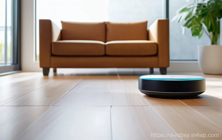 홈 로봇으로 가정의 효율성을 높이는 팁 - **Prompt 2: Remote Control of a Robot Vacuum via Smartphone App**
A close-up shot focusing on a ... 홈 로봇으로 가정의 효율성을 높이는 팁 - **Prompt 2: Remote Control of a Robot Vacuum via Smartphone App**
A close-up shot focusing on a ...