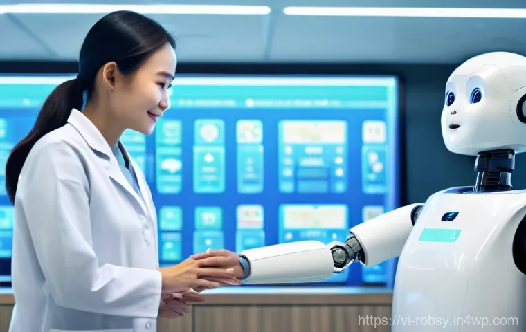 스마트 로봇과 인공지능의 관계 - **Prompt 1: Futuristic Vietnamese Smart Factory.**
    A highly advanced, brightly lit factory floor...